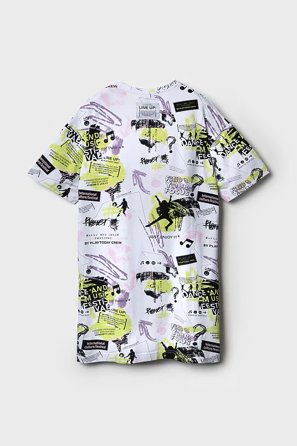 Платье трикотажное для девочек PLAYTODAY, разноцветный - фото 2