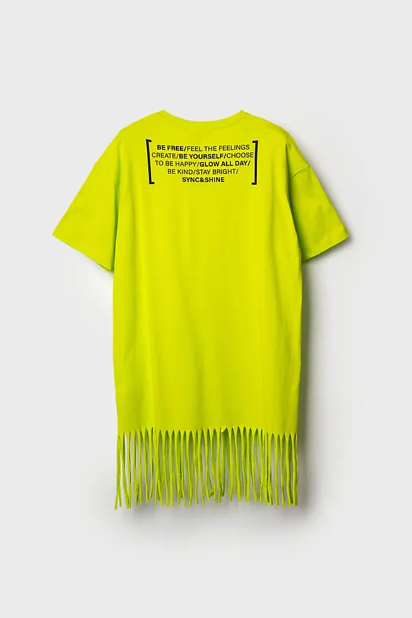 Платье трикотажное для девочек PLAYTODAY, зеленый - фото 2