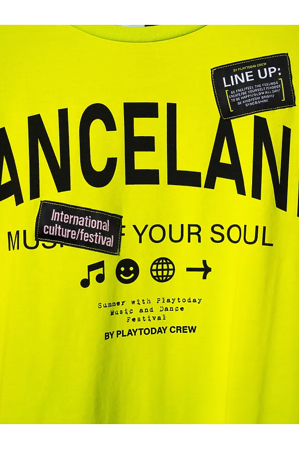 Платье трикотажное для девочек PLAYTODAY, зеленый - фото 2