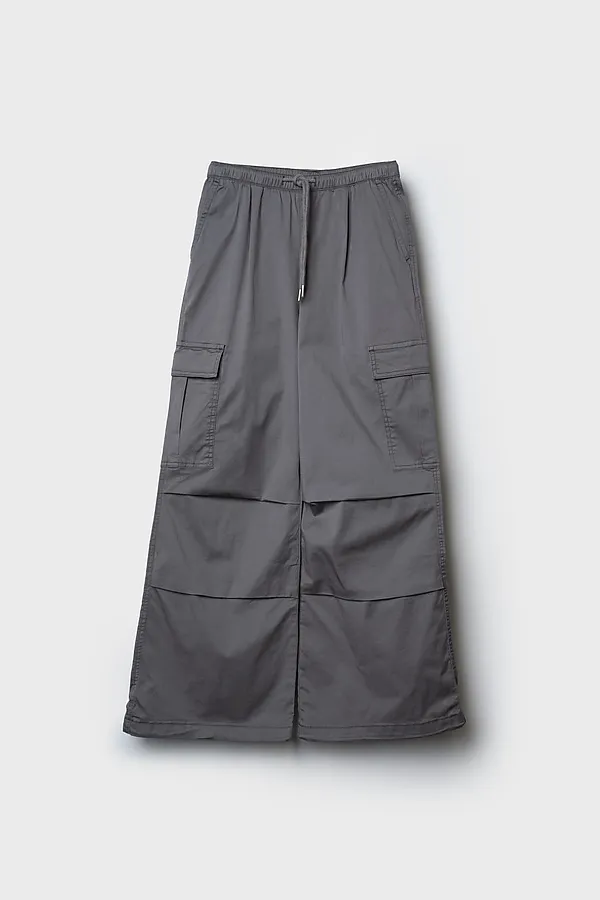 Брюки текстильные для девочек PLAYTODAY, серый - фото 2