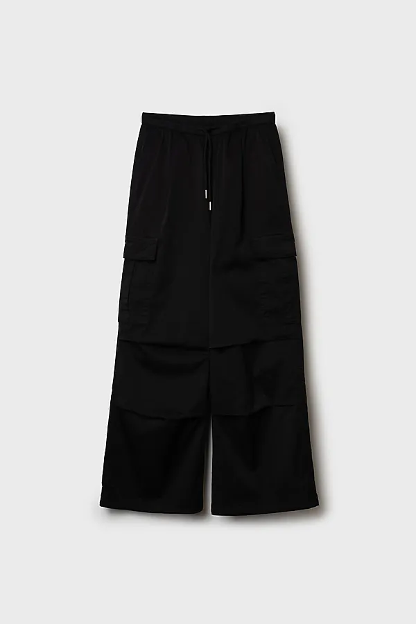 Брюки текстильные для девочек PLAYTODAY, черный - фото 2