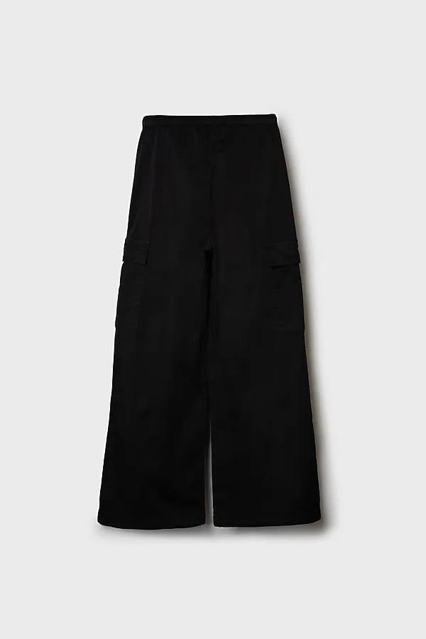 Брюки текстильные для девочек PLAYTODAY, черный - фото 2