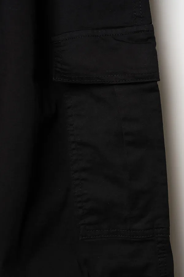 Брюки текстильные для девочек PLAYTODAY, черный - фото 2