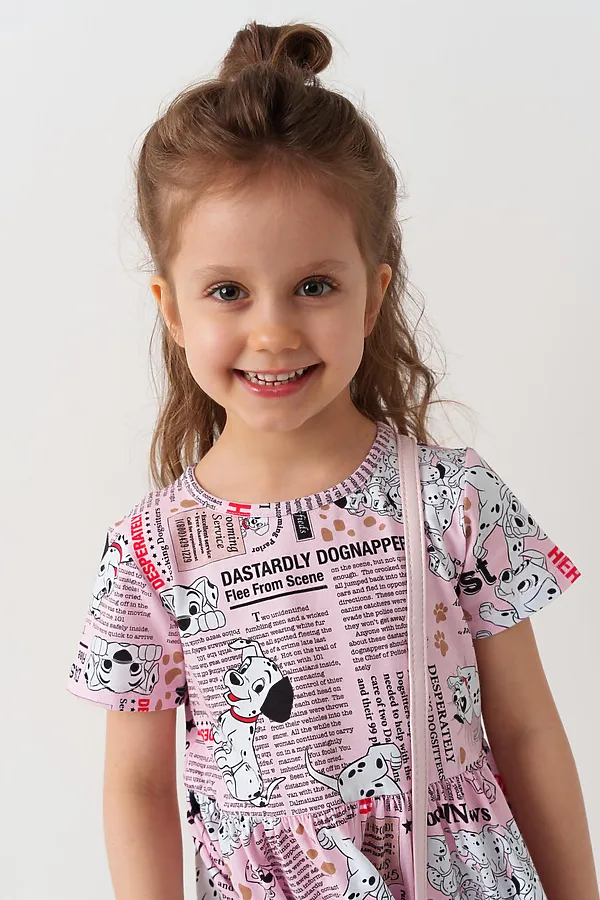 Платье трикотажное для девочек PLAYTODAY, разноцветный - фото 2