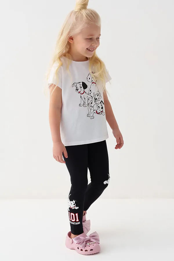 Брюки трикотажные для девочек (легинсы), 2 пары в комплекте PLAYTODAY, разноцветный - фото 2