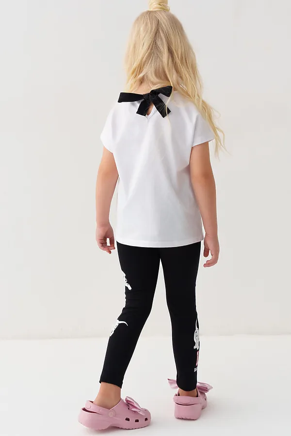 Брюки трикотажные для девочек (легинсы), 2 пары в комплекте PLAYTODAY, разноцветный - фото 2