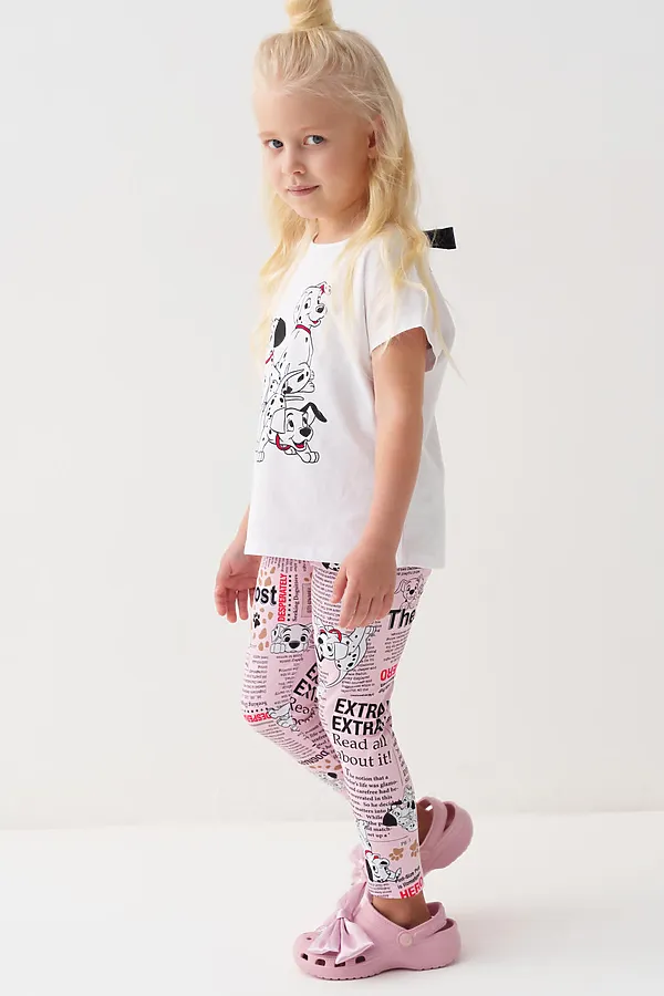 Брюки трикотажные для девочек (легинсы), 2 пары в комплекте PLAYTODAY, разноцветный - фото 2