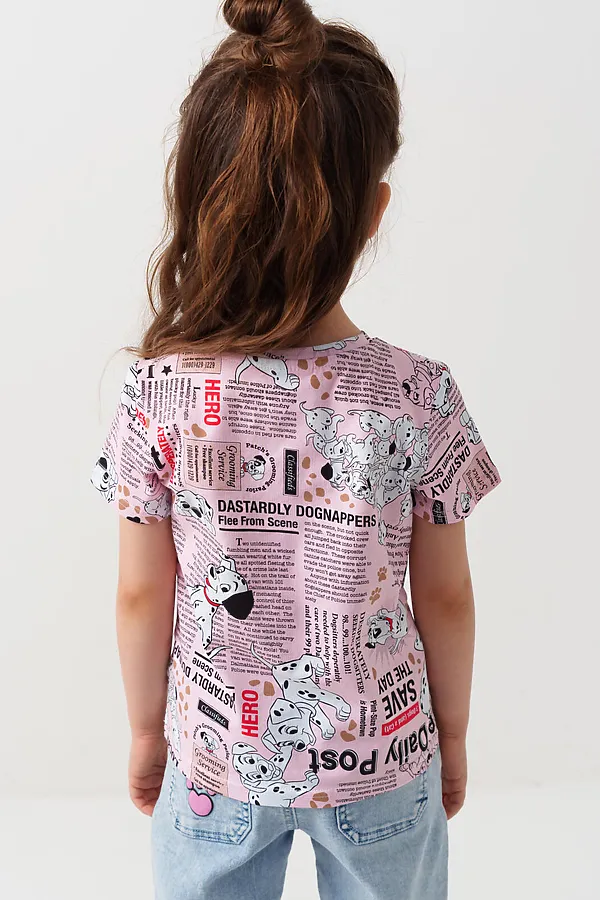 Фуфайка трикотажная для девочек (футболка) PLAYTODAY, разноцветный - фото 2