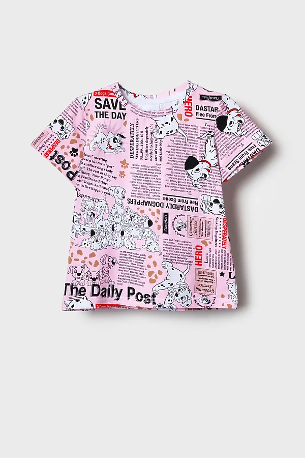 Фуфайка трикотажная для девочек (футболка) PLAYTODAY, разноцветный - фото 2