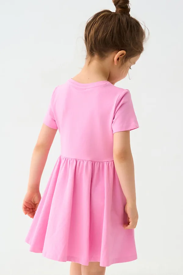Платье трикотажное для девочек PLAYTODAY, розовый - фото 2