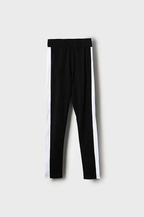Брюки трикотажные для девочек (легинсы) PLAYTODAY, белый,черный - фото 2