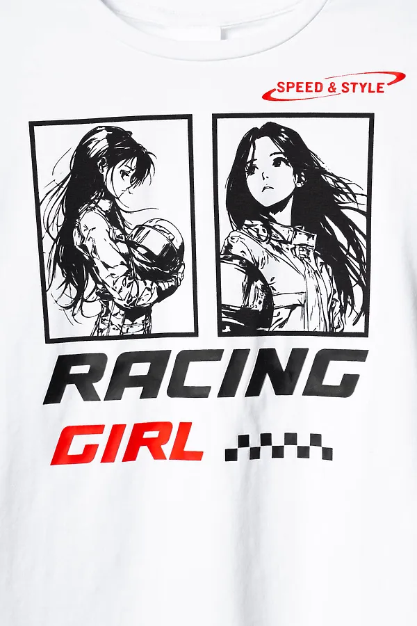 Комплект трикотажный для девочек: фуфайка (футболка), брюки PLAYTODAY, белый,черный - фото 2