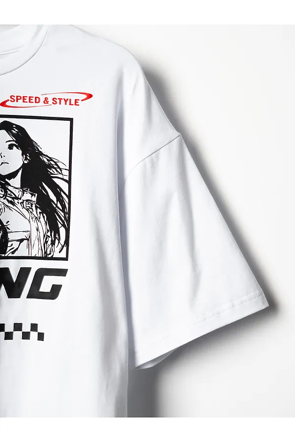 Комплект трикотажный для девочек: фуфайка (футболка), брюки PLAYTODAY, белый,черный - фото 2