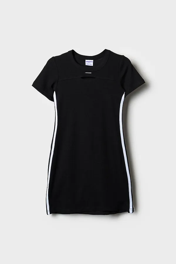 Платье трикотажное для девочек PLAYTODAY, черный - фото 2