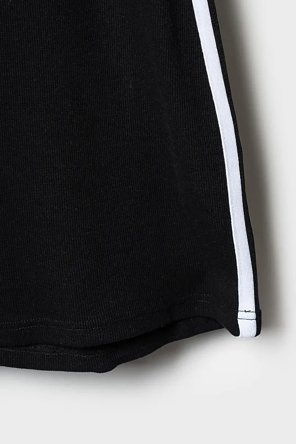 Платье трикотажное для девочек PLAYTODAY, черный - фото 2