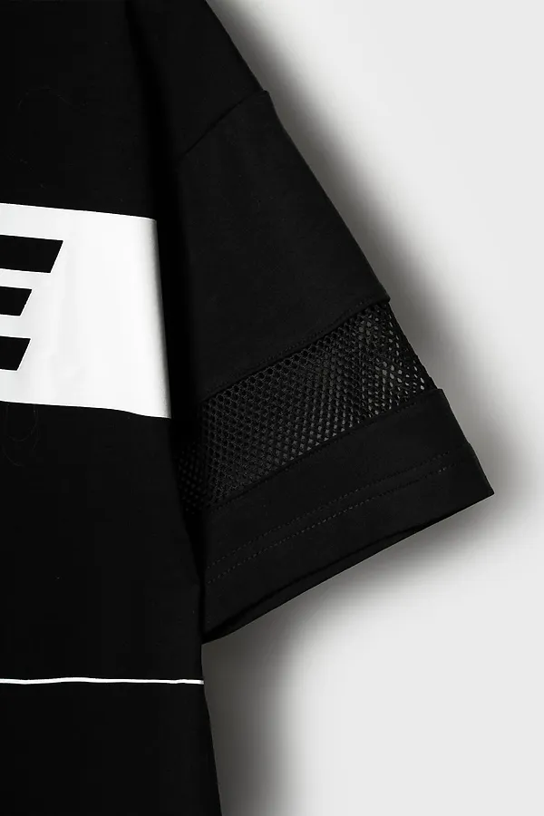 Фуфайка трикотажная для девочек (футболка) PLAYTODAY, черный - фото 2