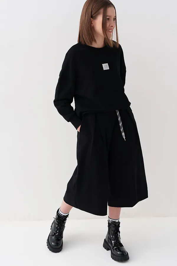 Толстовка трикотажная для девочек PLAYTODAY, черный - фото 2