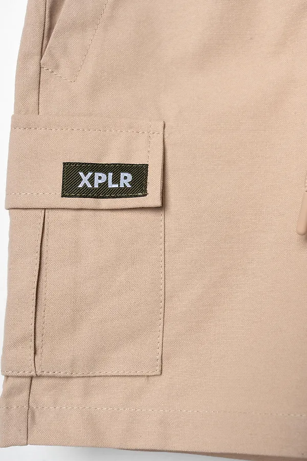 Комплект текстильный для мальчиков: рубашка, шорты PLAYTODAY, бежевый - фото 2