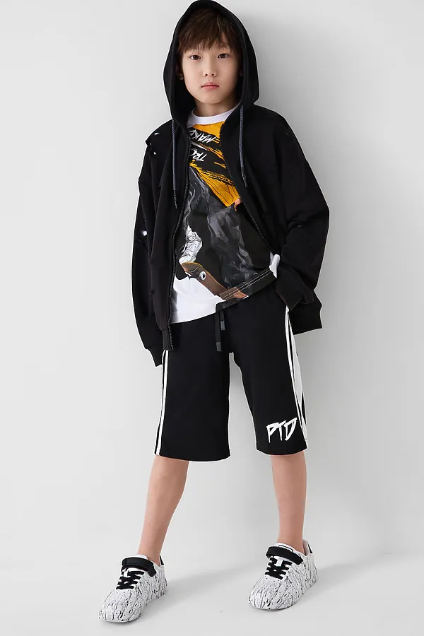 Фуфайка трикотажная для мальчиков (футболка) PLAYTODAY, белый - фото 2