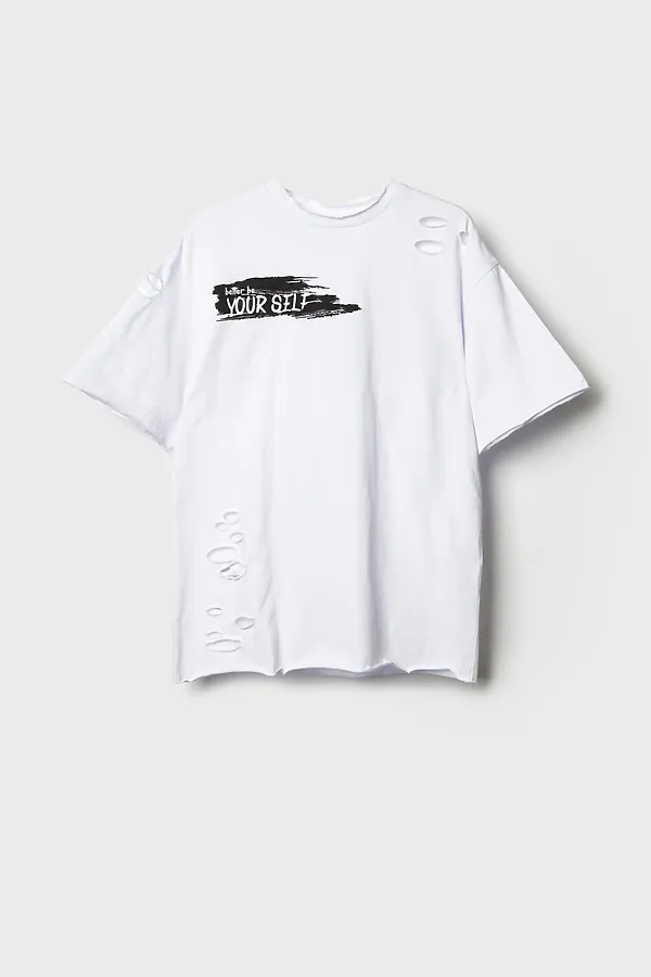 Фуфайка трикотажная для мальчиков (футболка) PLAYTODAY, белый - фото 2