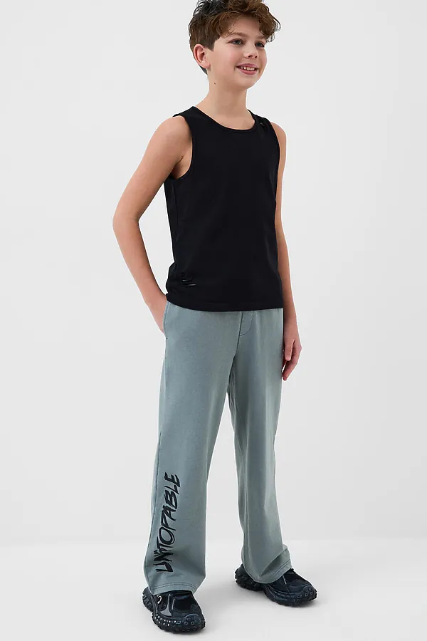 Майка трикотажная для мальчиков PLAYTODAY, черный - фото 2