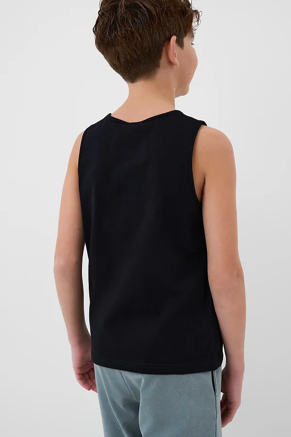Майка трикотажная для мальчиков PLAYTODAY, черный - фото 2