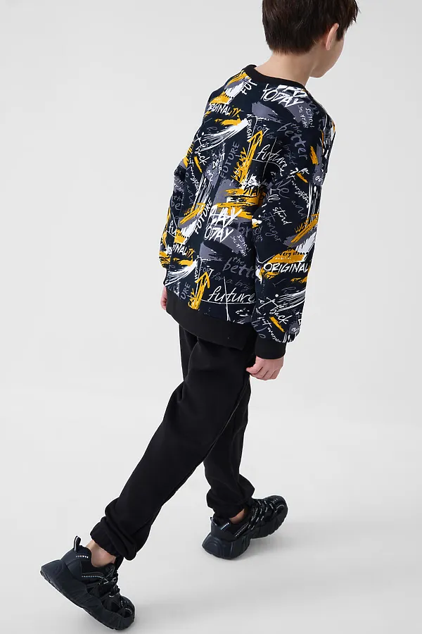 Комплект трикотажный для мальчиков: толстовка, брюки PLAYTODAY, разноцветный - фото 2