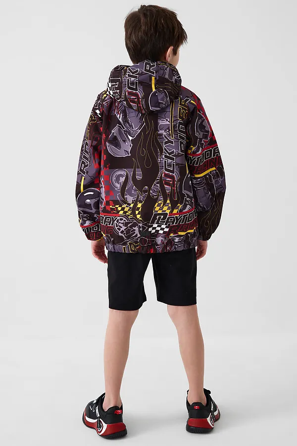 Куртка текстильная с полиуретановым покрытием для мальчиков (ветровка) PLAYTODAY, разноцветный - фото 2