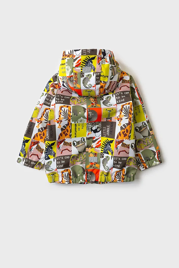 Куртка детская текстильная с полиуретановым покрытием для мальчиков (ветровка) PLAYTODAY, разноцветный - фото 2