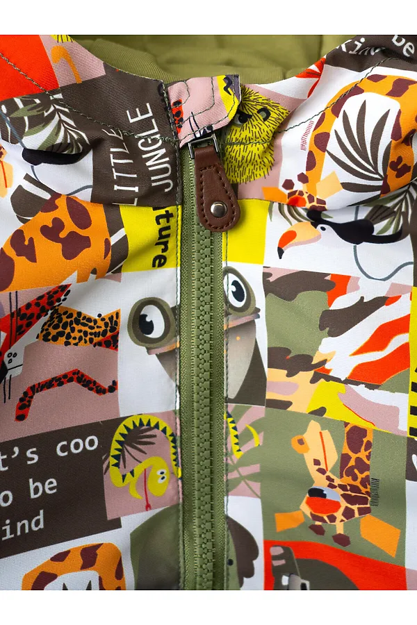 Куртка детская текстильная с полиуретановым покрытием для мальчиков (ветровка) PLAYTODAY, разноцветный - фото 2