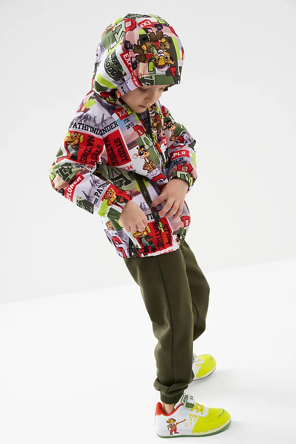 Куртка текстильная с полиуретановым покрытием для мальчиков (ветровка) PLAYTODAY, разноцветный - фото 2