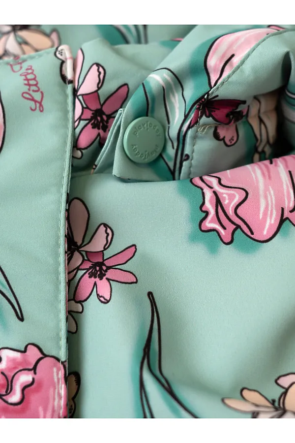 Комбинезон детский текстильный с полиуретановым покрытием для девочек PLAYTODAY, разноцветный - фото 2