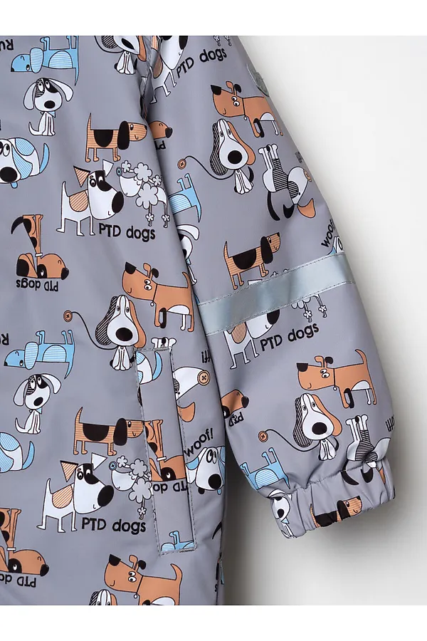 Комбинезон детский текстильный с полиуретановым покрытием для мальчиков PLAYTODAY, разноцветный - фото 2