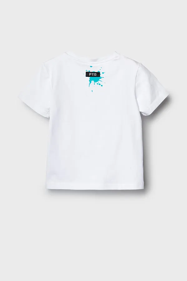 Фуфайка трикотажная для девочек (футболка) PLAYTODAY, белый - фото 2