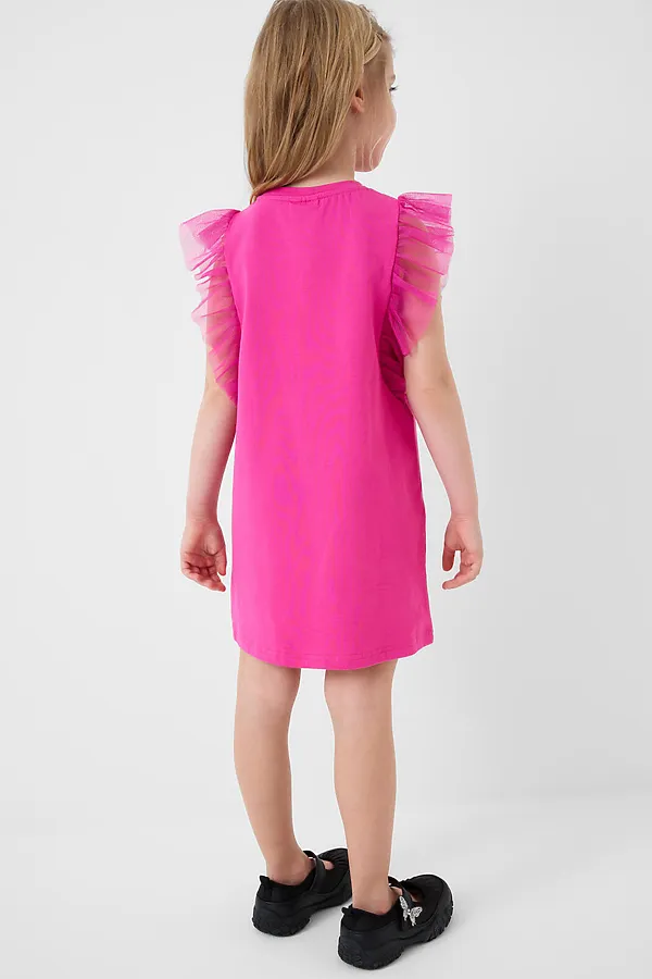 Платье трикотажное для девочек PLAYTODAY, розовый - фото 2