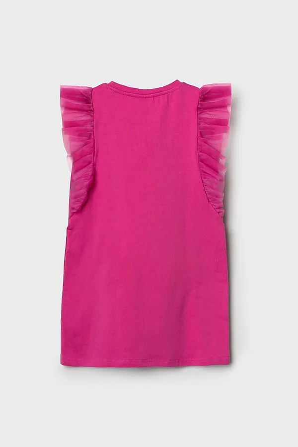 Платье трикотажное для девочек PLAYTODAY, розовый - фото 2