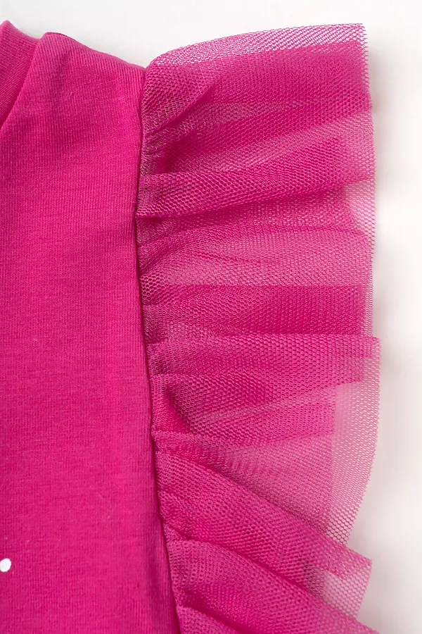 Платье трикотажное для девочек PLAYTODAY, розовый - фото 2