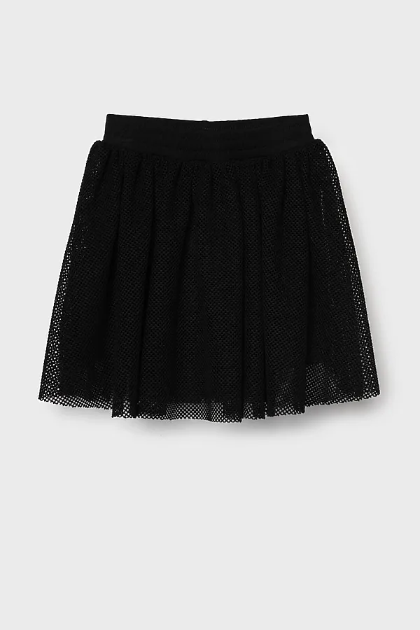 Юбка-легинсы трикотажные для девочек PLAYTODAY, черный - фото 2