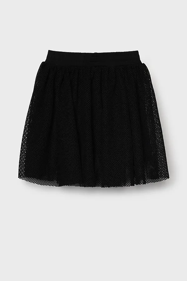 Юбка-легинсы трикотажные для девочек PLAYTODAY, черный - фото 2