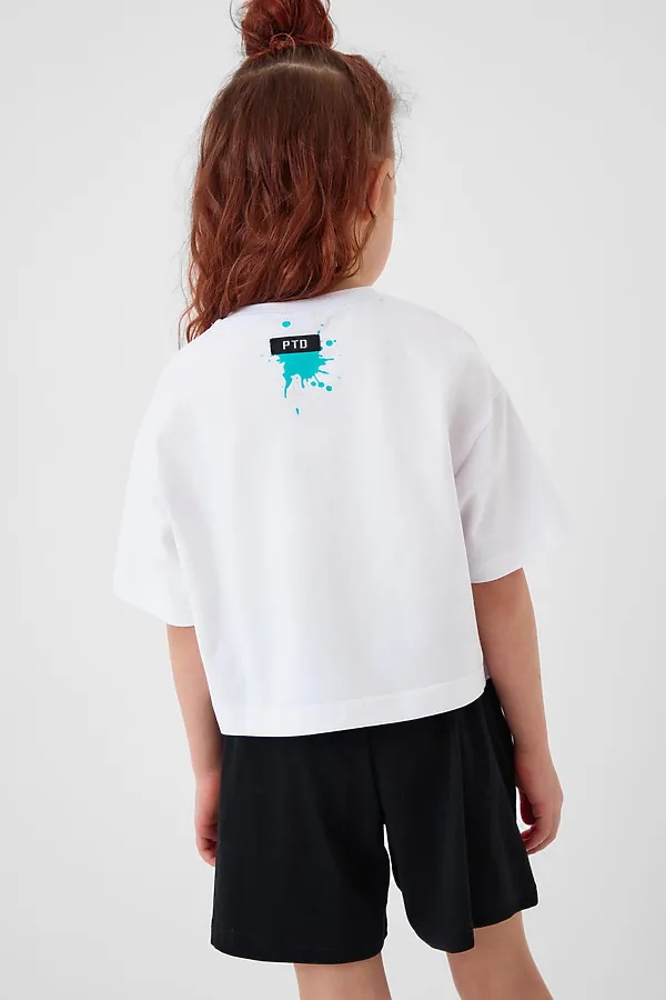 Шорты трикотажные для девочек, 2 шт в комплекте PLAYTODAY, черный,розовый - фото 2