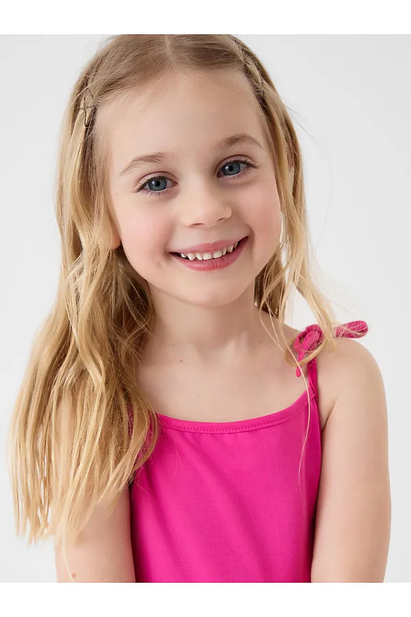 Сарафан трикотажный для девочек PLAYTODAY, розовый - фото 2
