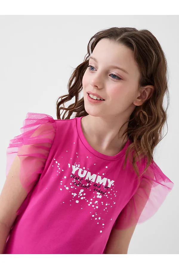 Платье трикотажное для девочек PLAYTODAY, розовый - фото 2