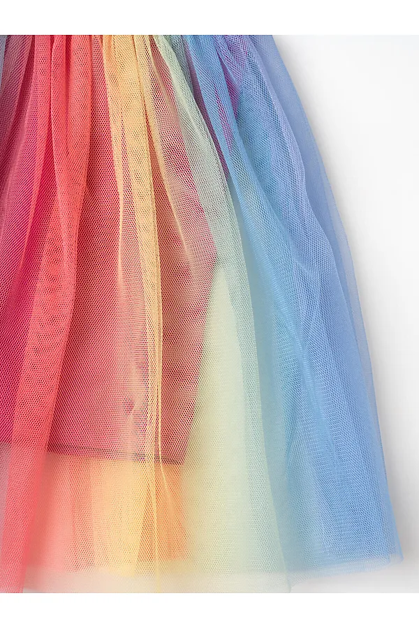 Комплект трикотажный для девочек: джемпер (футболка), юбка-шорты PLAYTODAY, разноцветный - фото 2