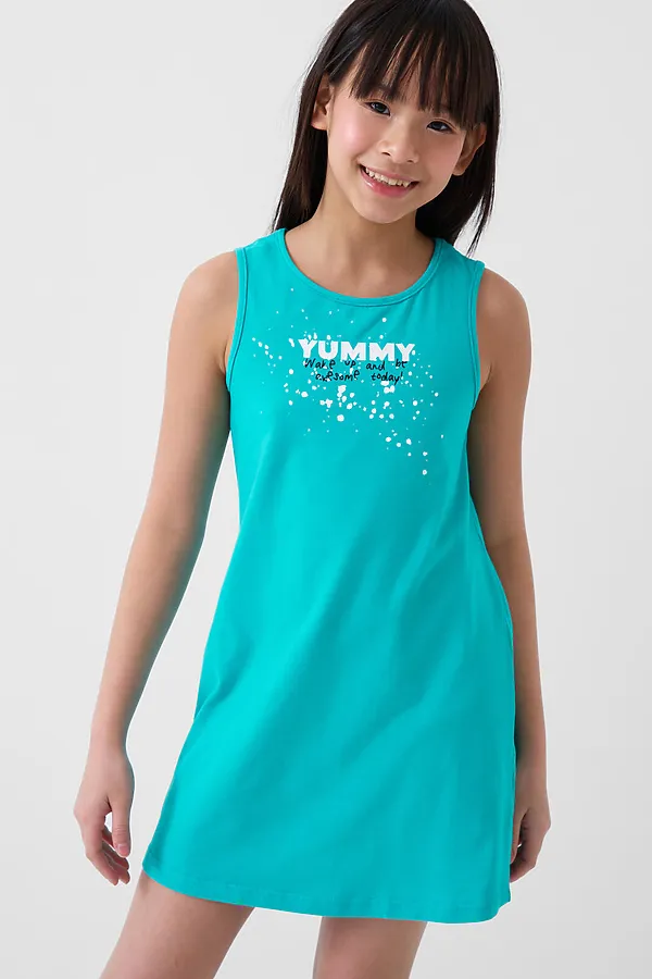 Комплект трикотажный для девочек: сарафан, фуфайка (футболка) PLAYTODAY, бирюзовый - фото 2