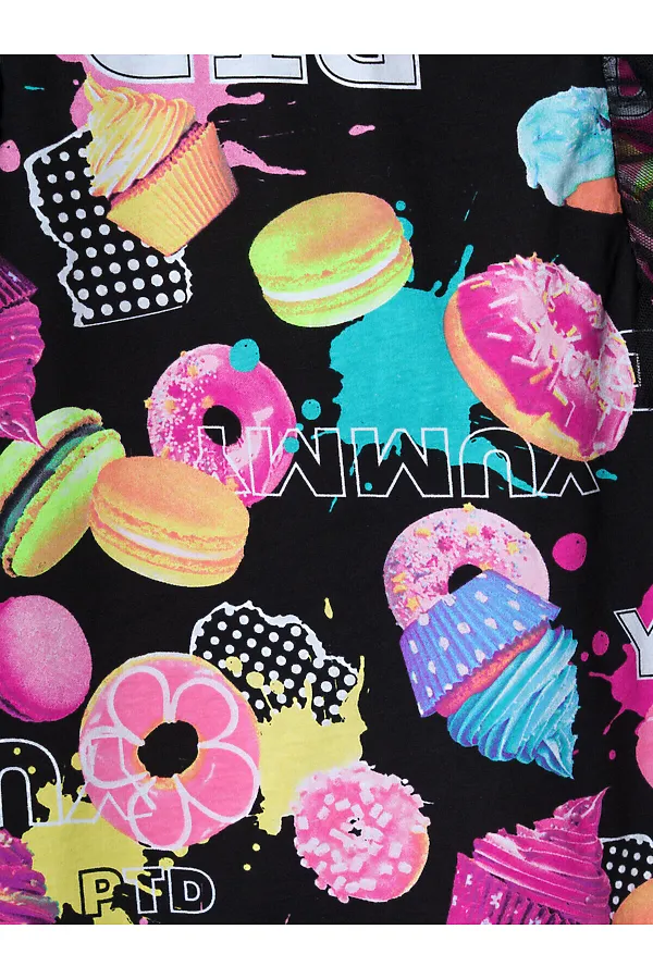 Платье трикотажное для девочек PLAYTODAY, разноцветный - фото 2