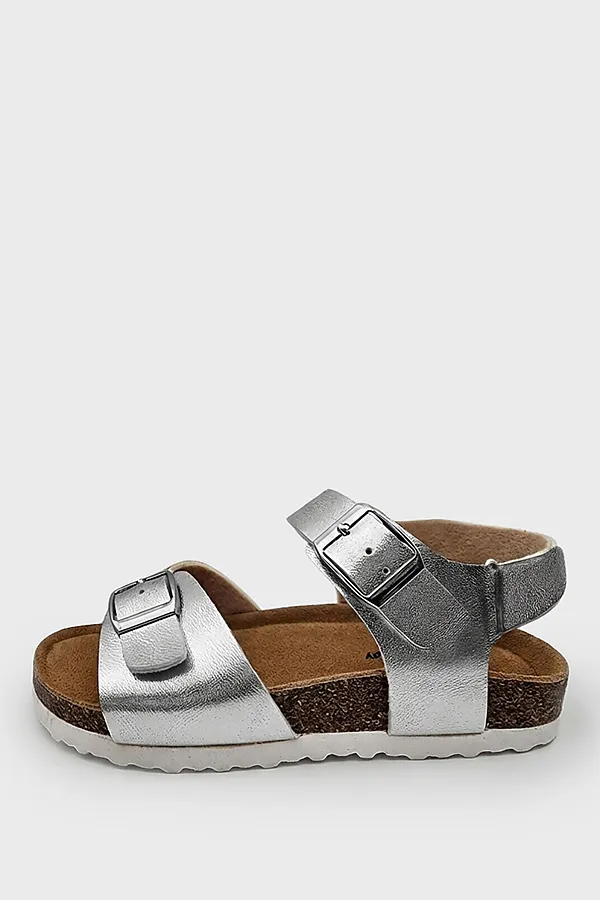 Сандалии для девочек PLAYTODAY, серебряный - фото 2