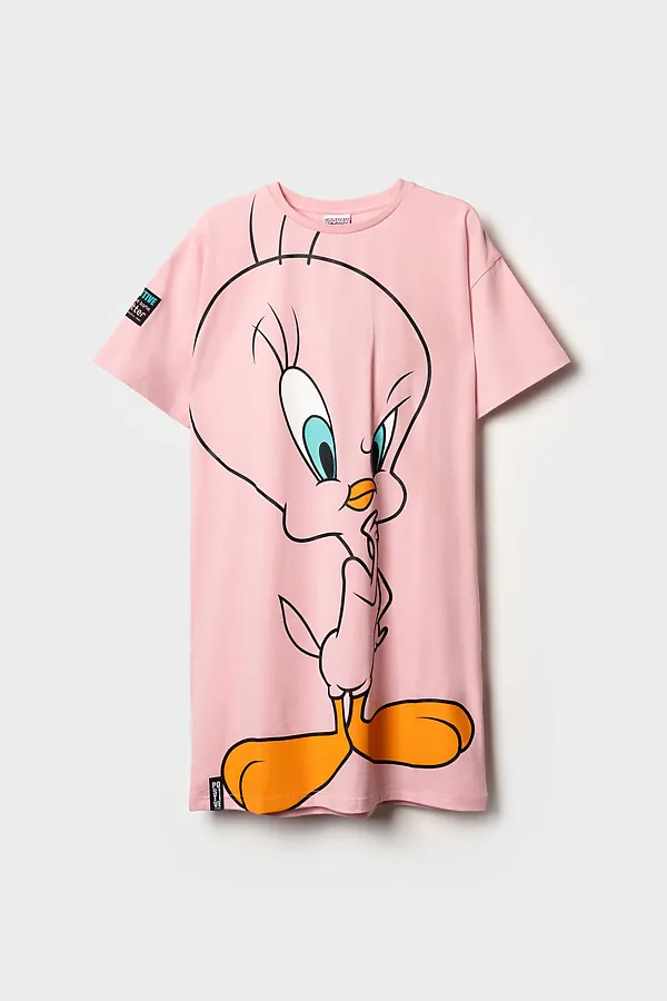 Платье трикотажное для девочек PLAYTODAY, розовый - фото 2