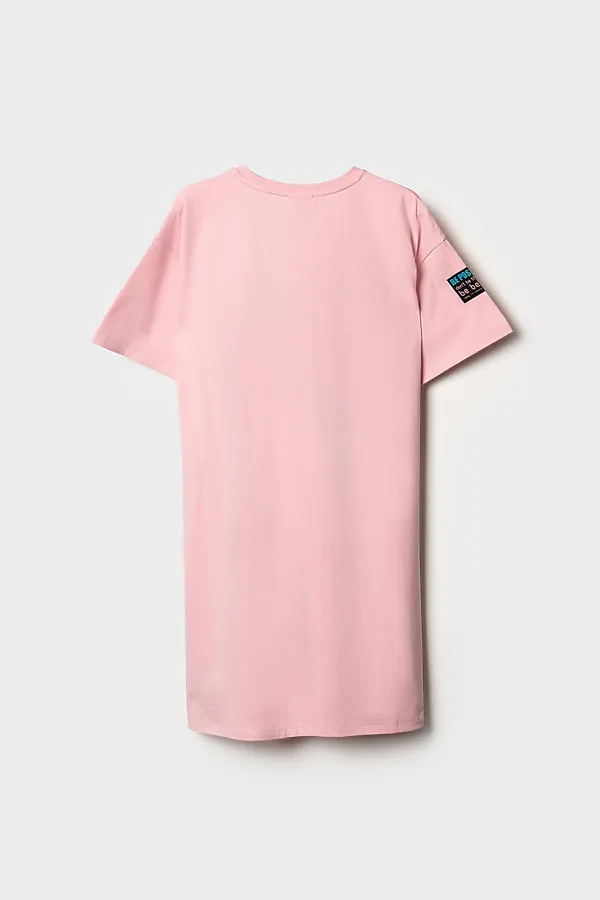 Платье трикотажное для девочек PLAYTODAY, розовый - фото 2