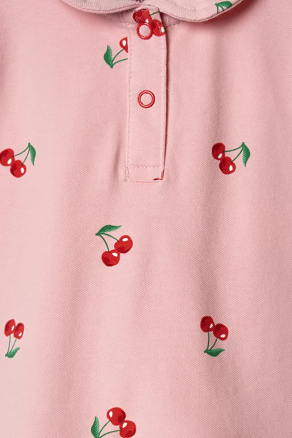 Платье детское трикотажное для девочек PLAYTODAY, разноцветный - фото 2