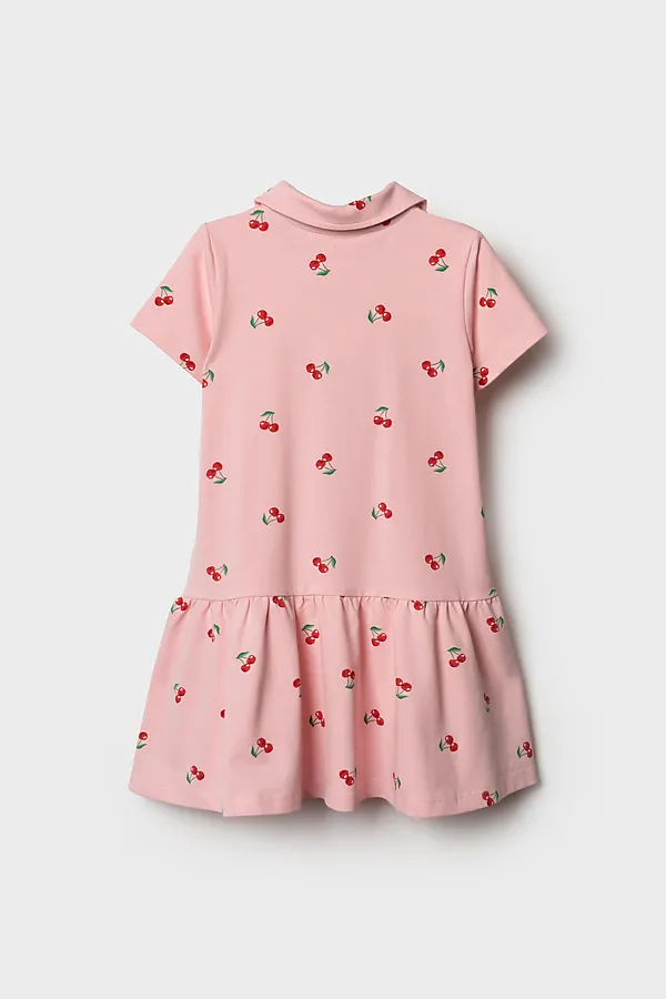 Платье трикотажное для девочек PLAYTODAY, разноцветный - фото 2